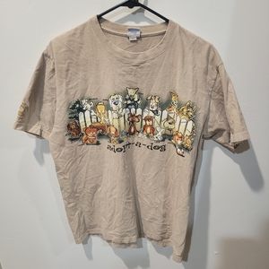 Vintage Crazy Shirts Hawaii T Shirt Men’s M Adopt Dog Brown Kona Coffee Dyed